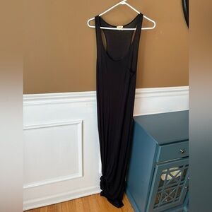 One Clothing Womens Black Sleeveless Maxi Dress Size L Capsule Wardrobe Casual